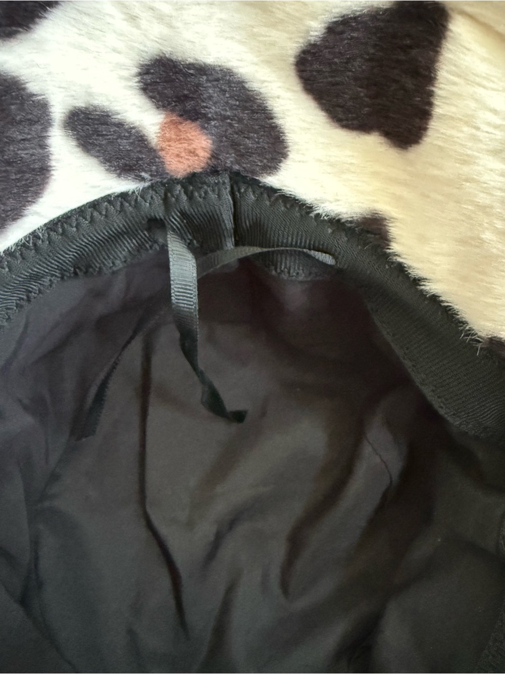 Faux Fur Leopard Print Bucket Hat - Cream, Black & Brown NWOT - Picture 3 of 3